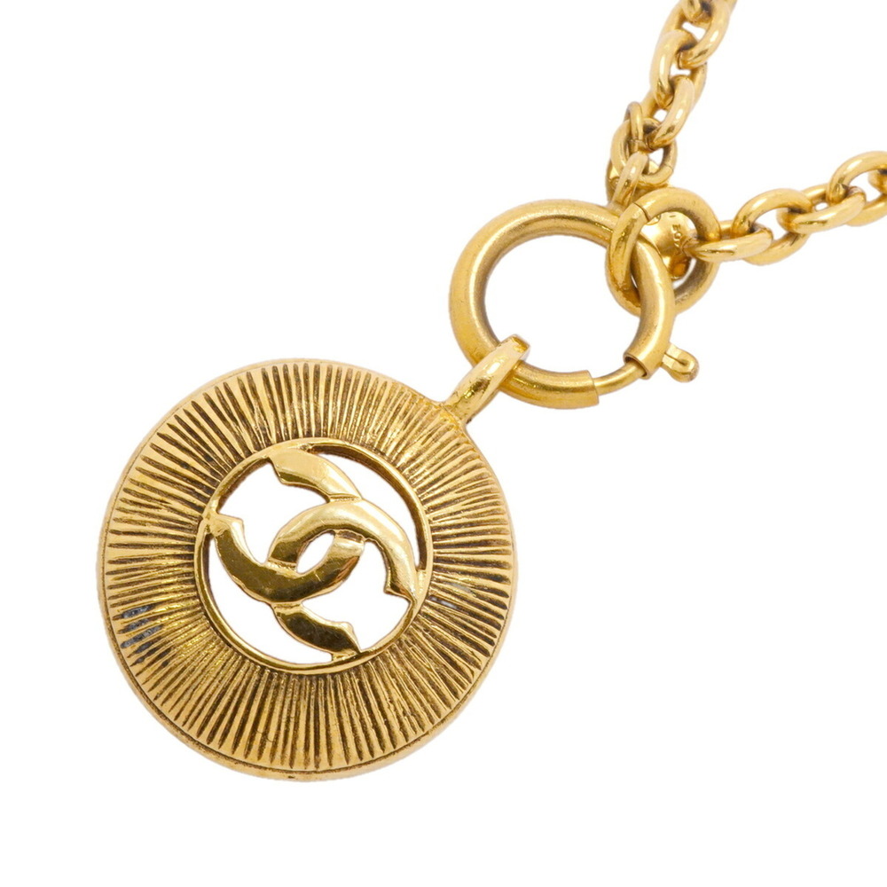 CHANEL Gold Logo Necklace